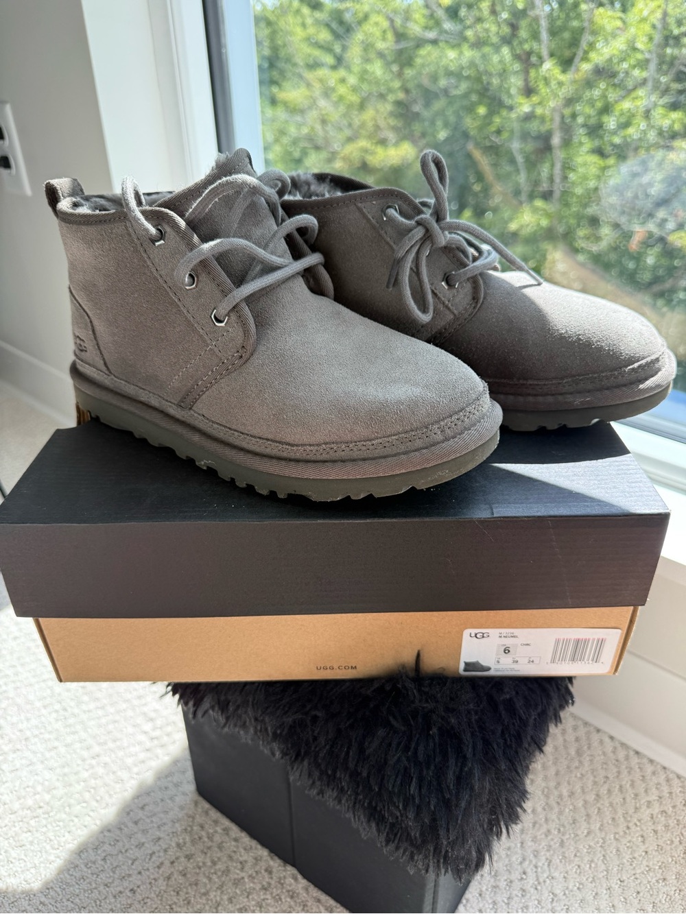 UGG Women's Lace-Up Suede Boots in Light Taupe
